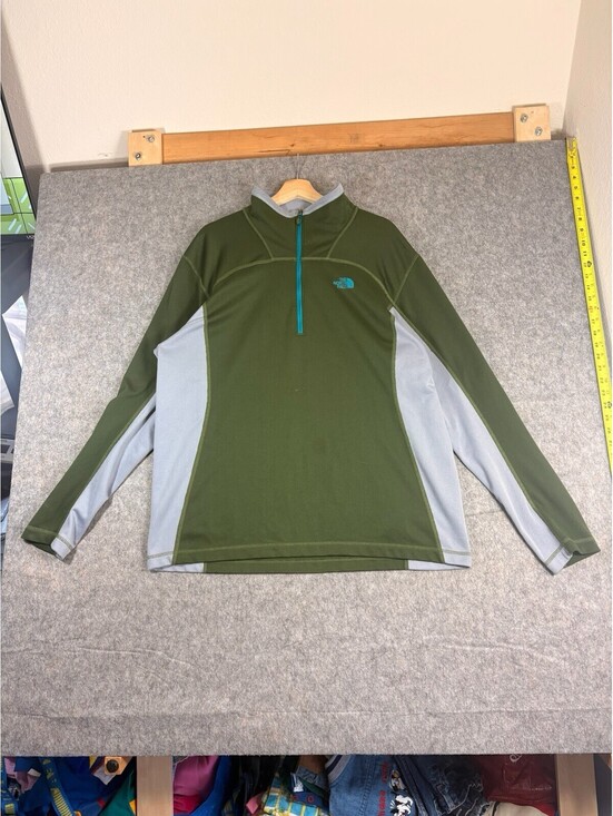The North Face Other - North Face Shirt Mens XL Green 1/4 Zip Fleece Lined Pullover Layer